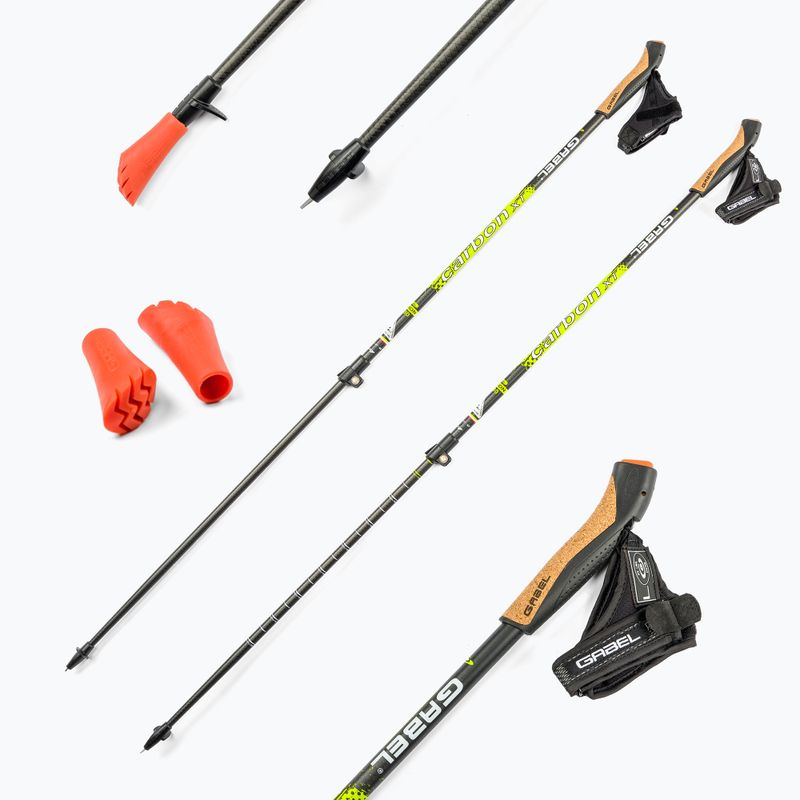 Nordic walking poles GABEL Carbon XT 2S F.L black 7008351490000 7