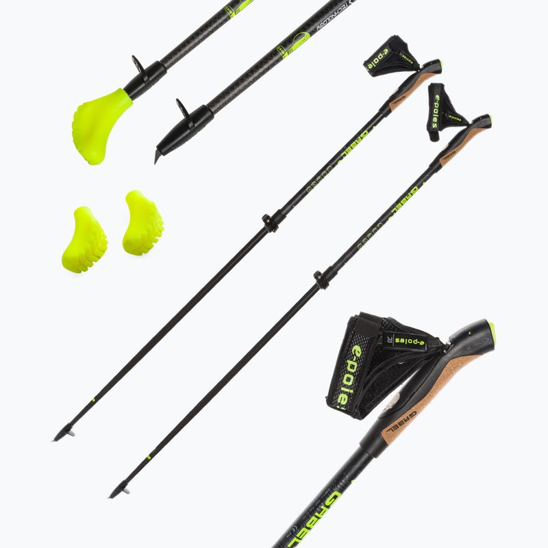 Nordic walking poles GABEL G-1A XTL E-Poles-S.Carbon black 7008370210000 4