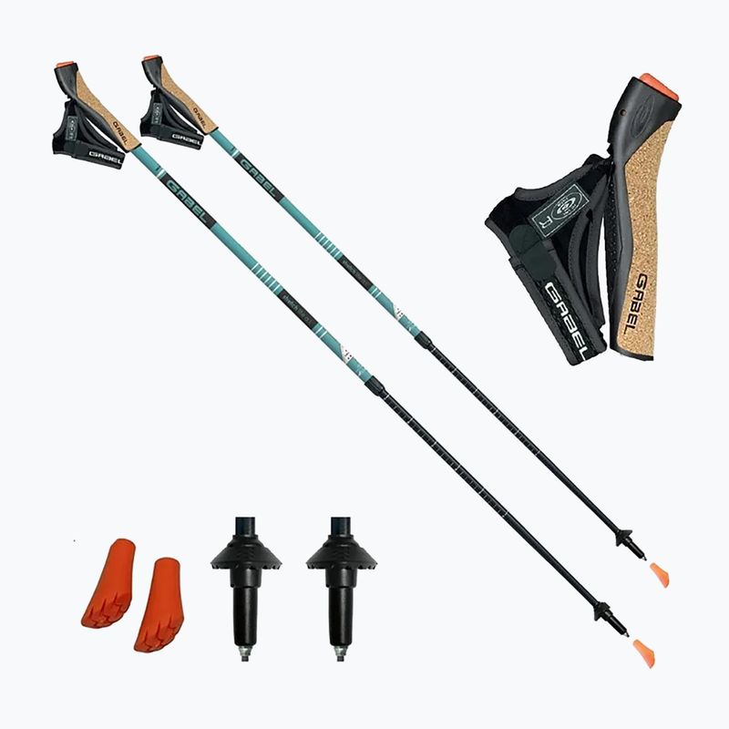 Nordic walking poles GABEL Stretch Lite AI Avio multicolour