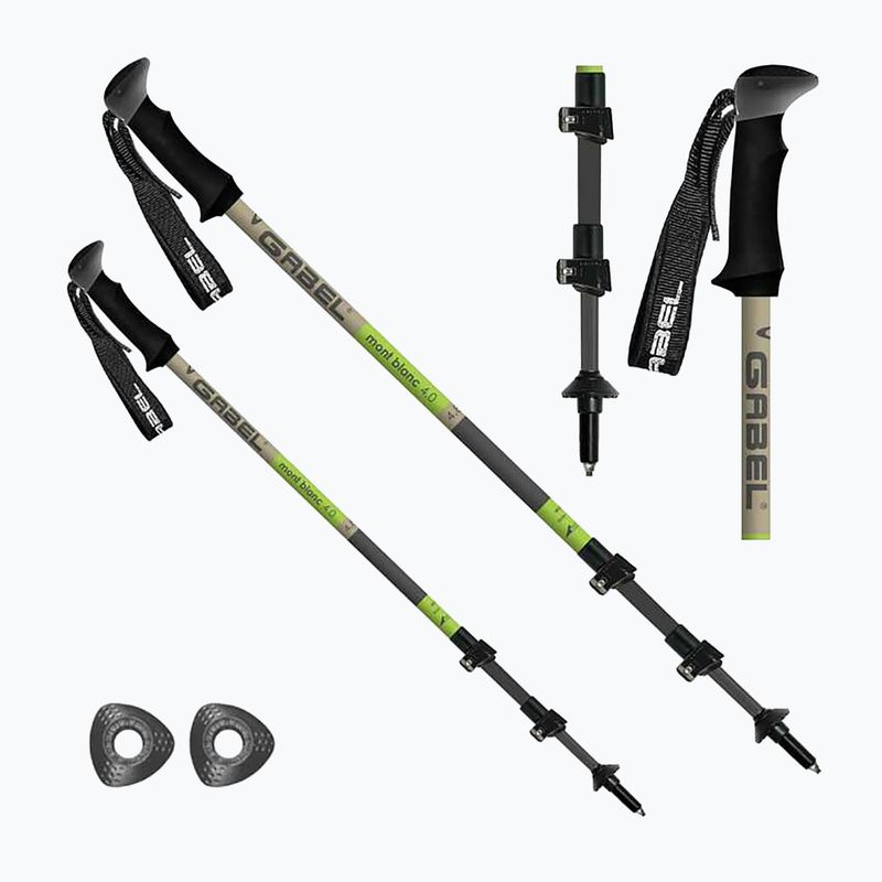 GABEL Mont Blanc F.L. 4.0 green trekking poles 7008432300000 7