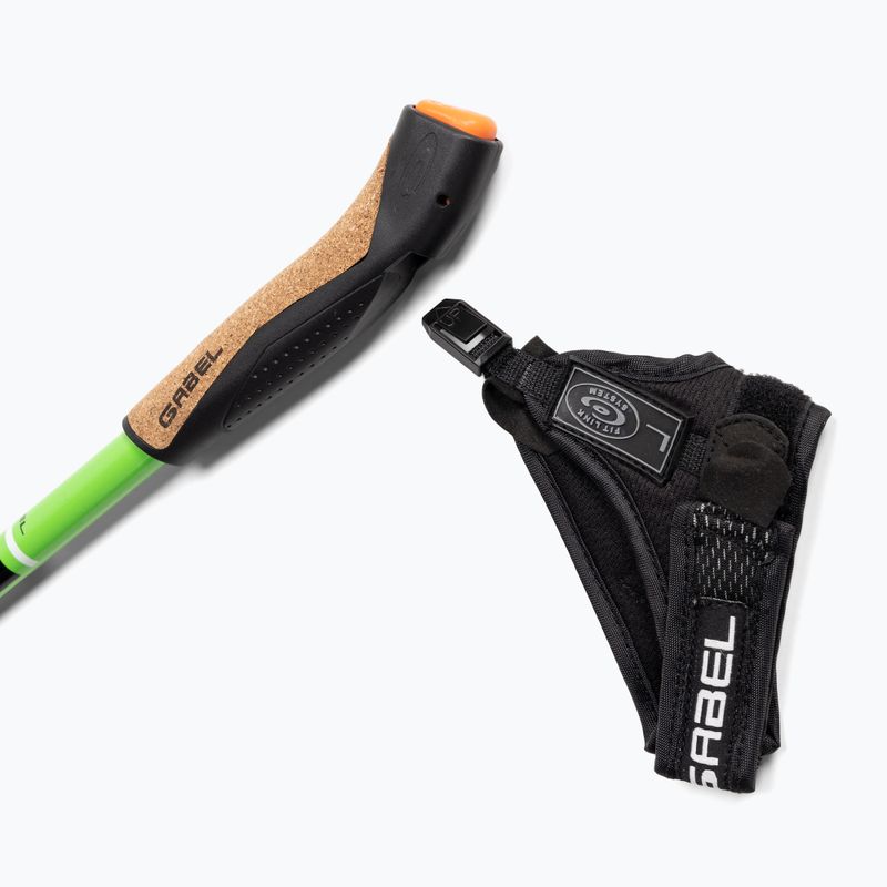 Nordic walking poles GABEL Strech Carbon green 4