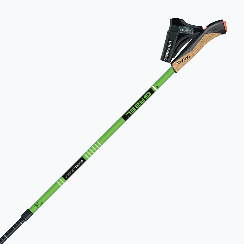 Nordic walking poles GABEL Strech Carbon green 8