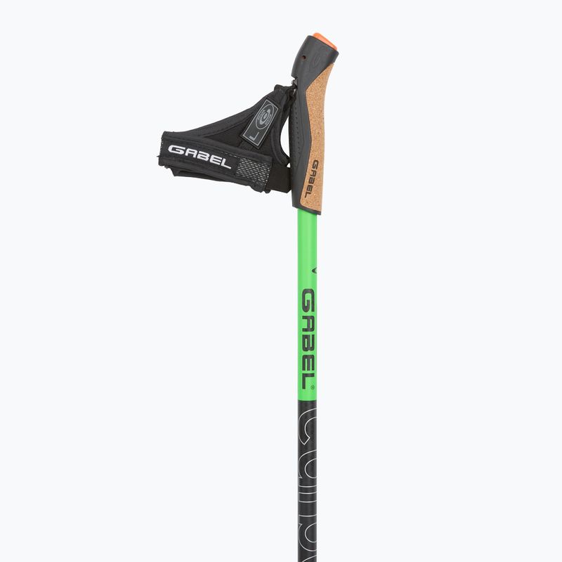 Nordic walking poles GABEL Carbon XT 2S 80 F.L. black/lime 2