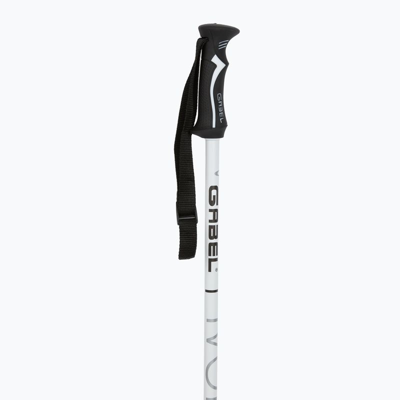 Ski poles GABEL Ivory white/silver 2