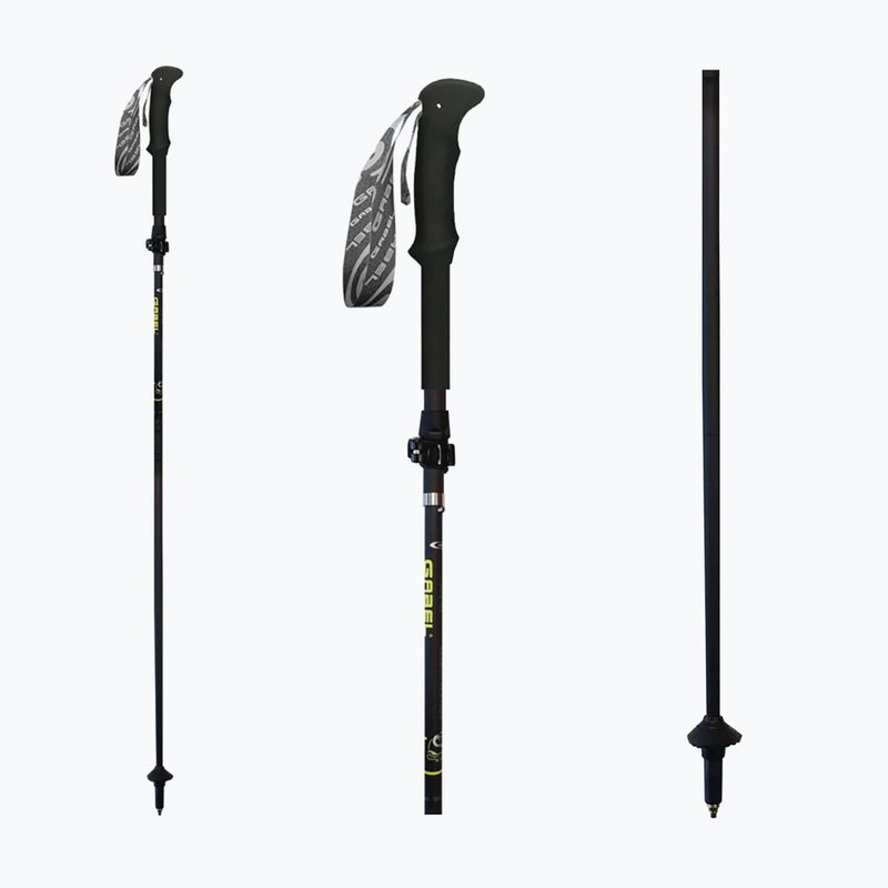 Nordic walking poles GABEL Carbon Feather XTL black