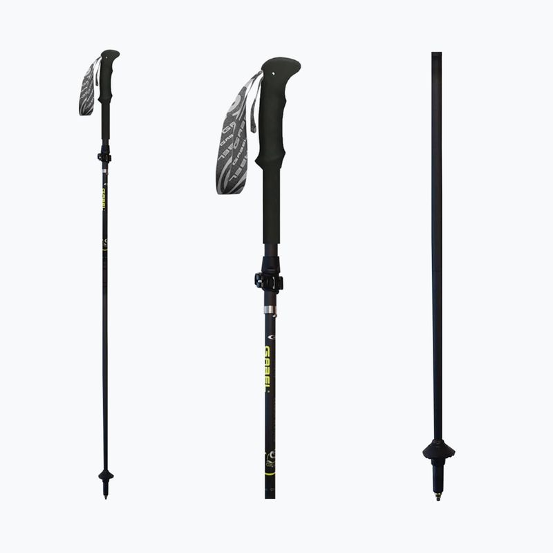 Nordic walking poles GABEL Carbon Feather XTS black