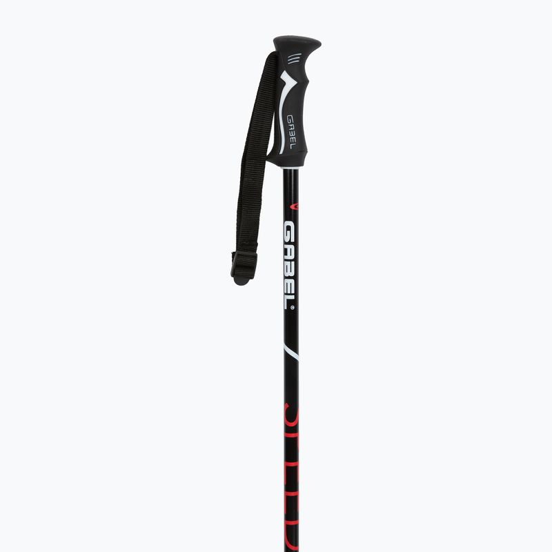 Ski poles GABEL Speed black/red 2