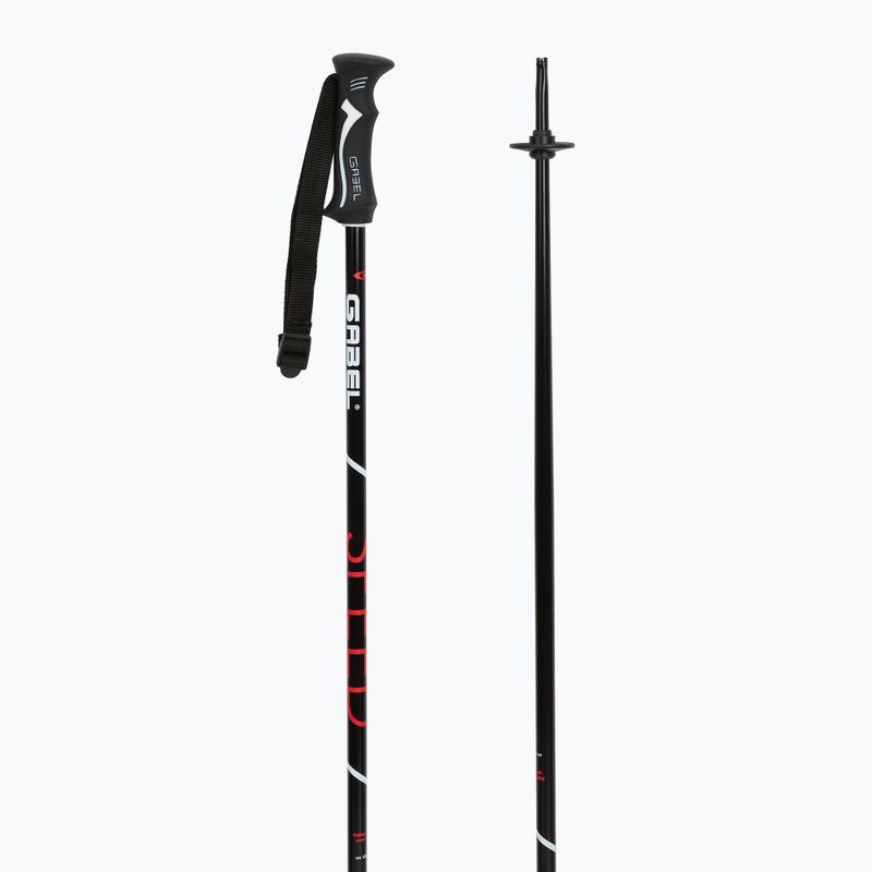 Ski poles GABEL Speed black/red 3