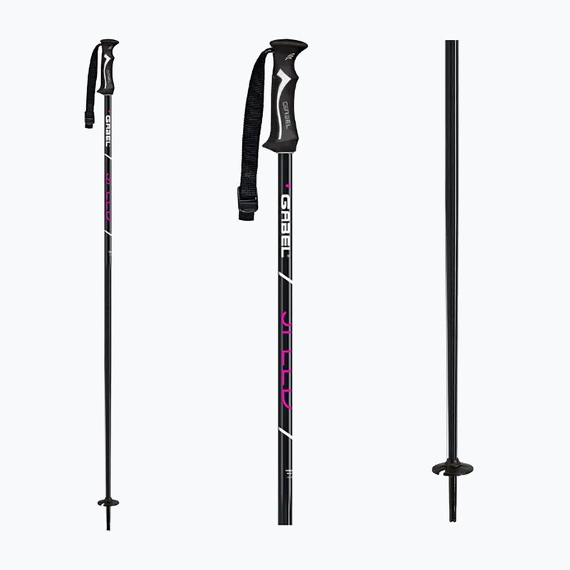 Ski poles GABEL Speed black/pink 6