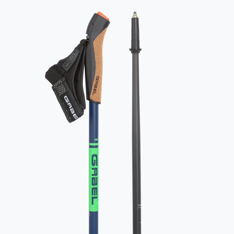 Nordic walking poles GABEL Strech Carbon lime 3