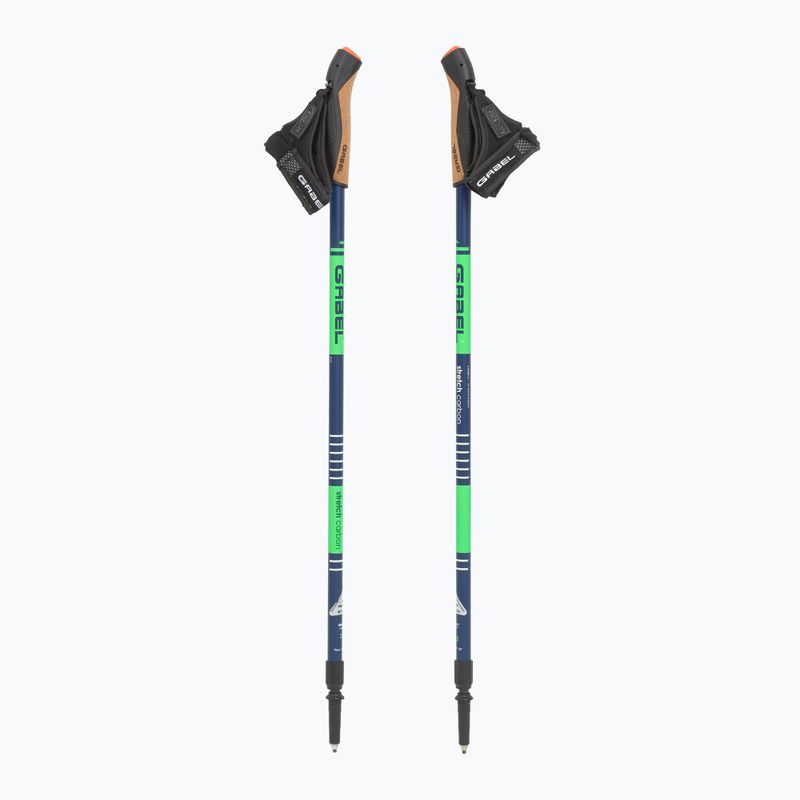 Nordic walking poles GABEL Strech Carbon lime 5