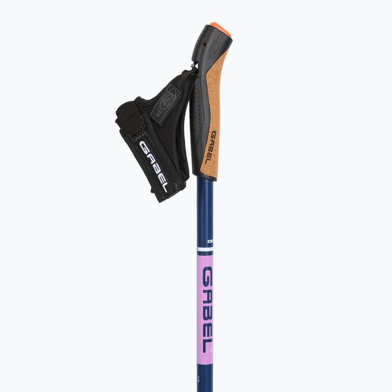 Nordic walking poles GABEL Strech Carbon purple 2