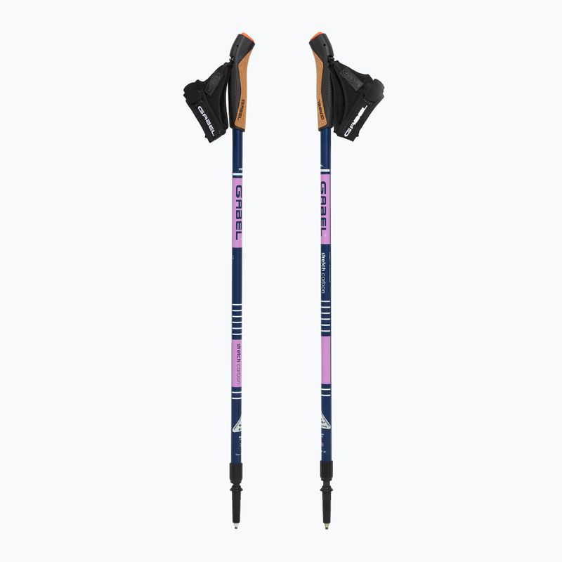 Nordic walking poles GABEL Strech Carbon purple 5