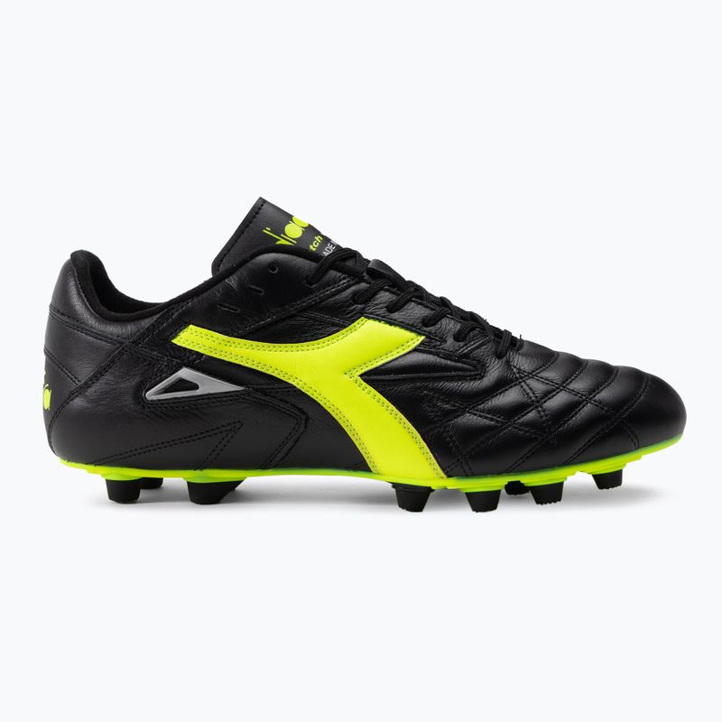 Men's football boots Diadora Match Winner RB Italy LT MDPU black-green DD-101.172363-C0004 2