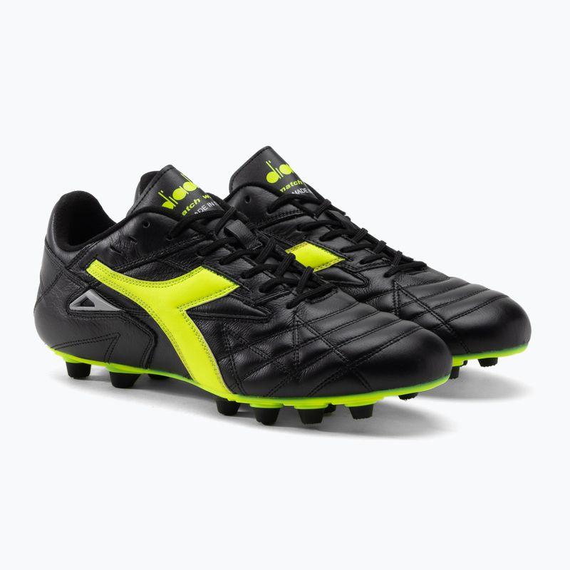 Men's football boots Diadora Match Winner RB Italy LT MDPU black-green DD-101.172363-C0004 5