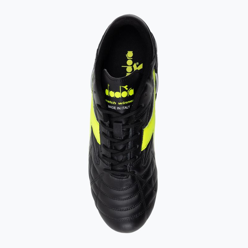 Men's football boots Diadora Match Winner RB Italy LT MDPU black-green DD-101.172363-C0004 6