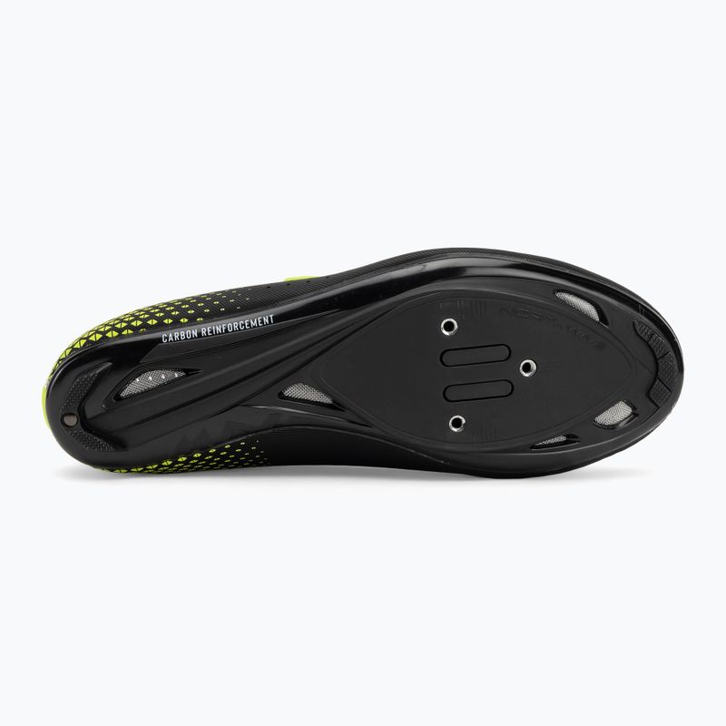 Northwave Core Plus 2 men's road shoes black/yellow fluo 4