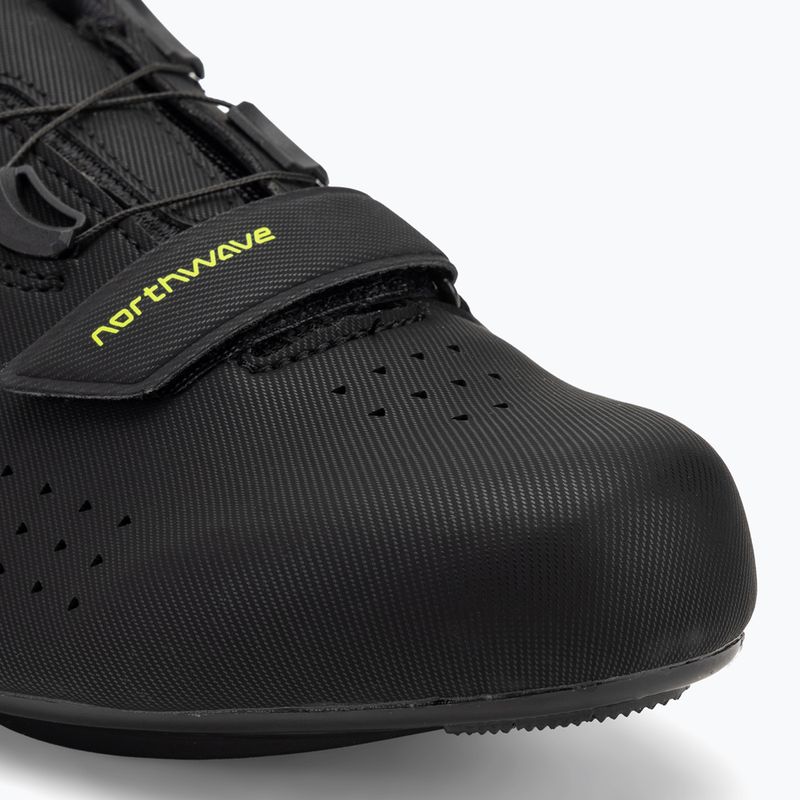 Northwave Core Plus 2 men's road shoes black/yellow fluo 7