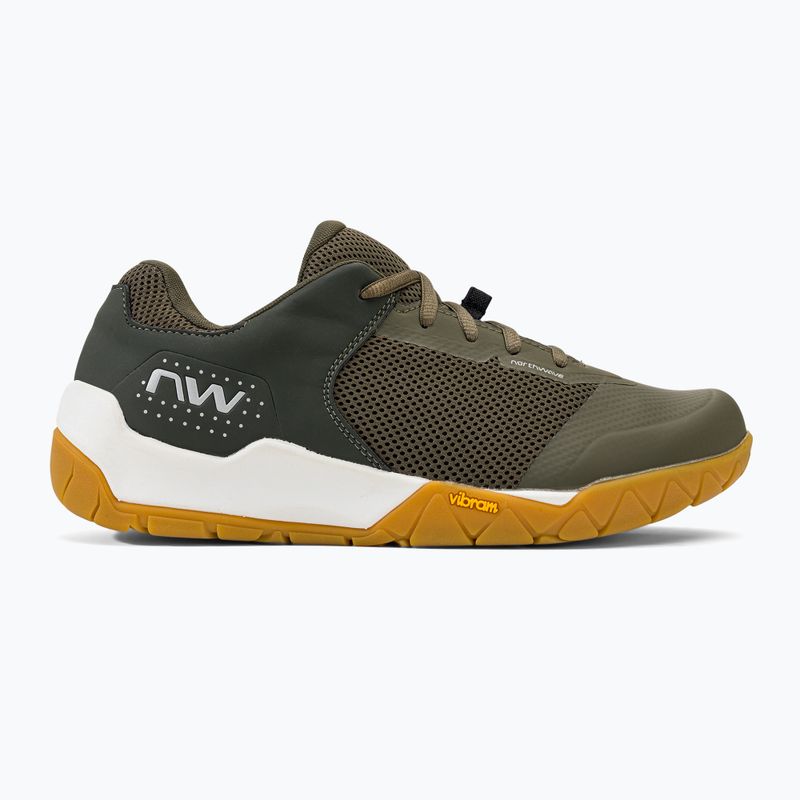 Northwave men's platform cycling shoes Multicross green 80223014 2