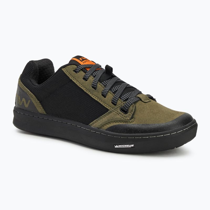 Men's platform cycling shoes Northwave Tribe 2 forest green