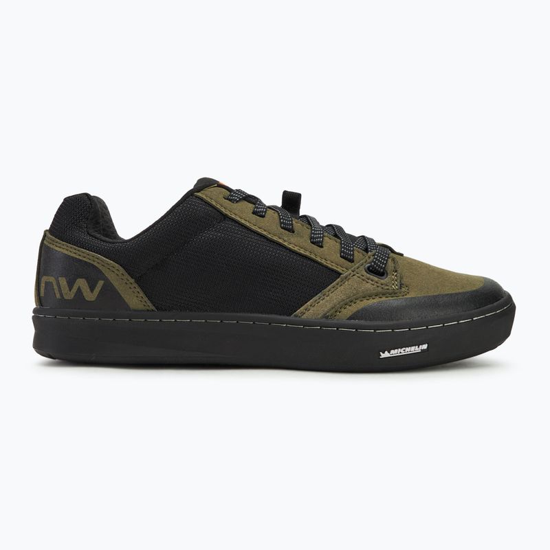 Men's platform cycling shoes Northwave Tribe 2 forest green 2