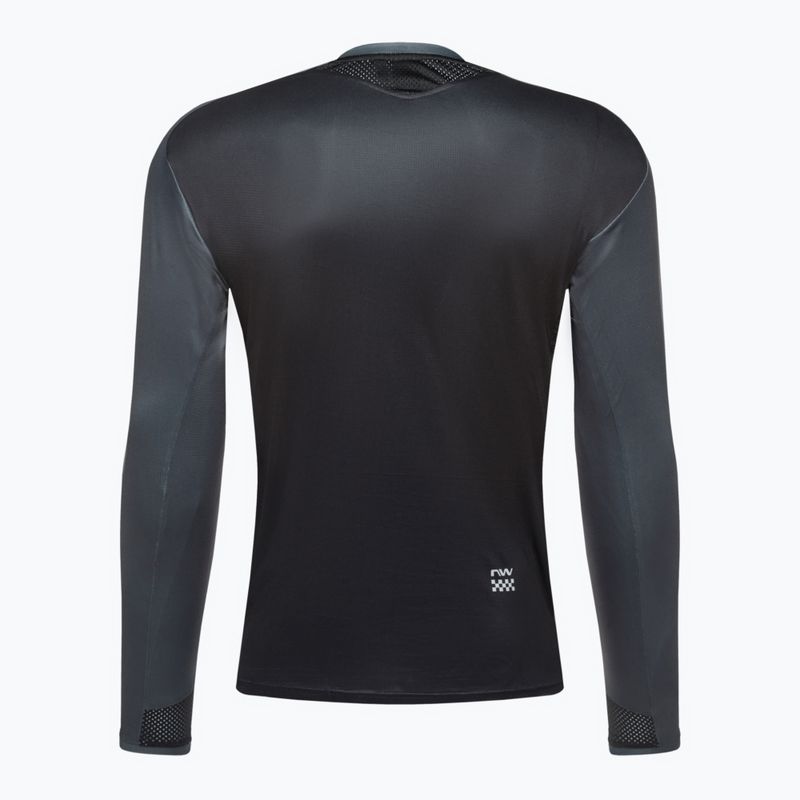 Northwave Edge LS 19 men's cycling jersey black/grey 89201301 2