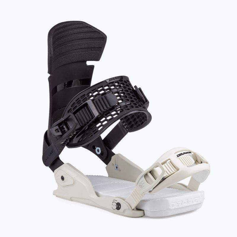 Men's Drake Fifty snowboard bindings black and white 71221005-11 5