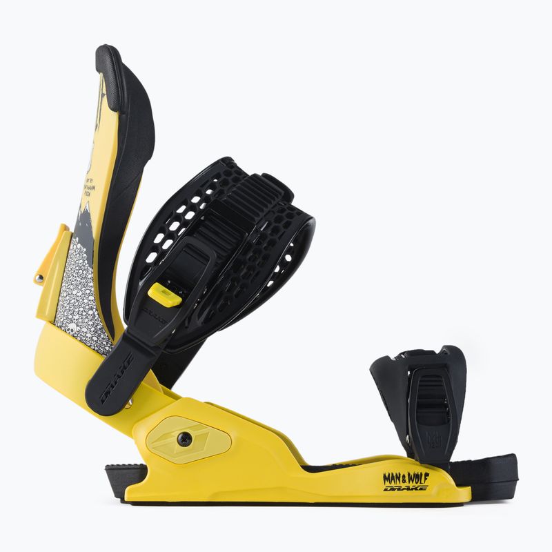 Men's Drake Fifty yellow snowboard bindings 71221006-45 2