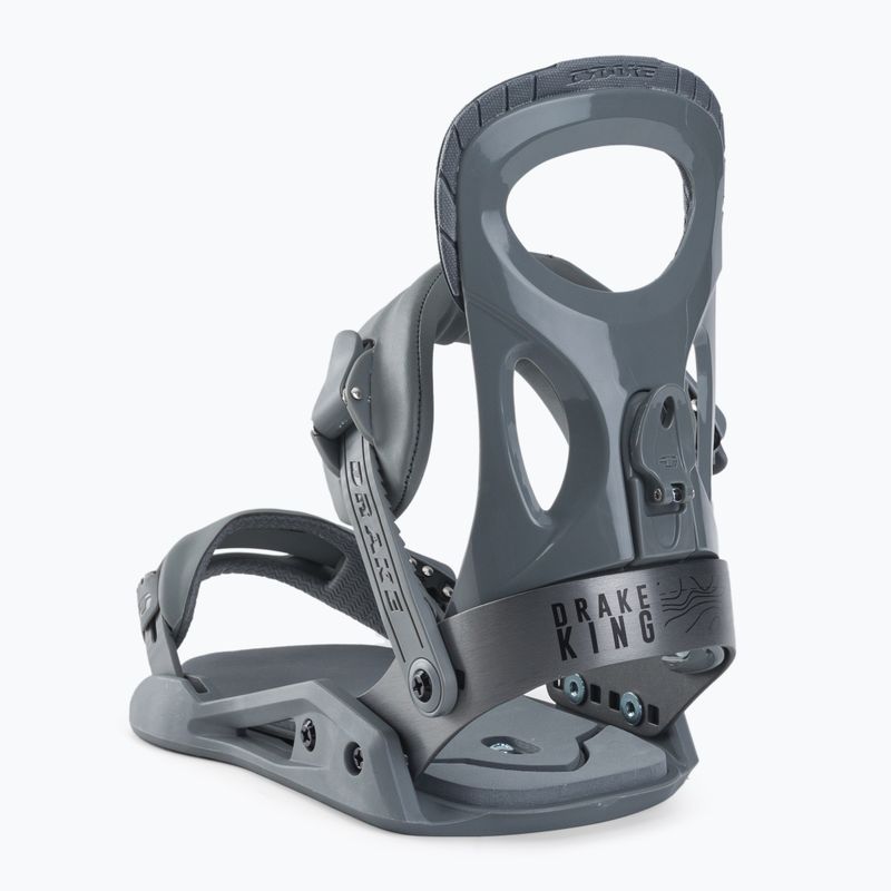 Men's Drake King grey snowboard bindings 71221007-80 3