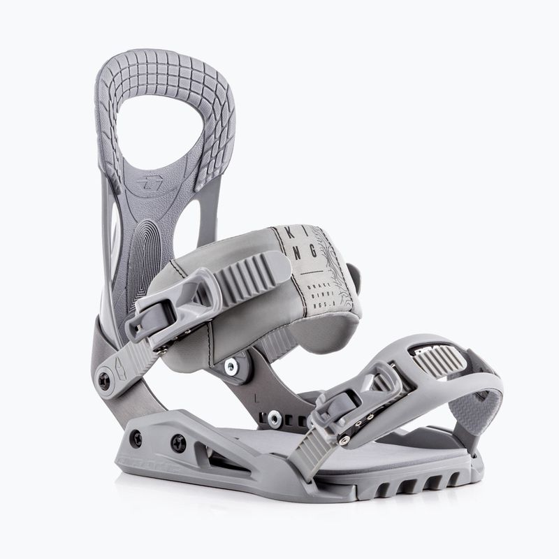 Men's Drake King grey snowboard bindings 71221007-80 5
