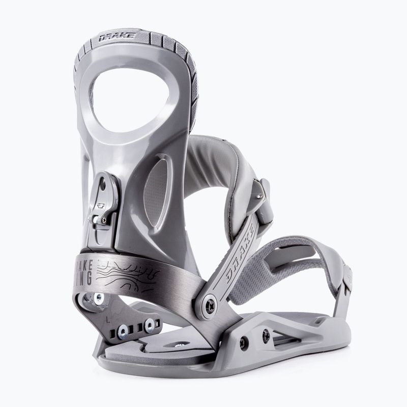 Men's Drake King grey snowboard bindings 71221007-80 6