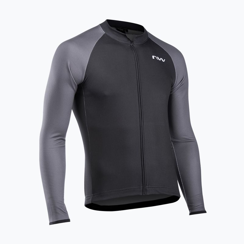 Northwave Blade 4 LS men's cycling jersey black / dark grey 5