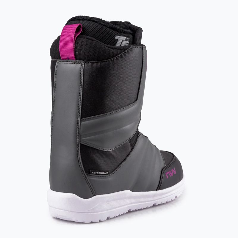Women's snowboard boots Northwave Helix Spin black-grey 70221401 11