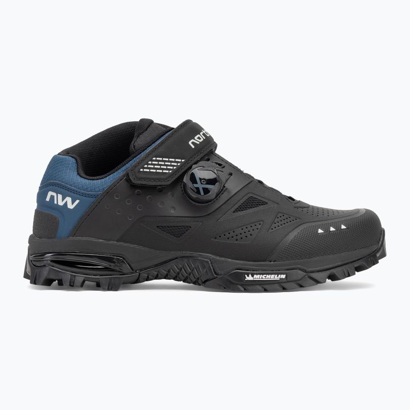Men's MTB cycling shoes Northwave Enduro Mid 2 black/deep blue 2