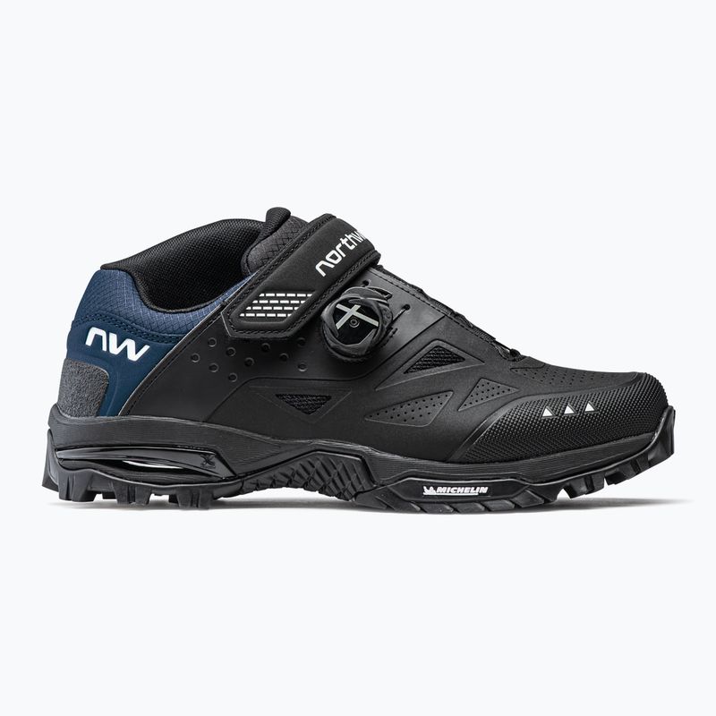 Men's MTB cycling shoes Northwave Enduro Mid 2 black/deep blue