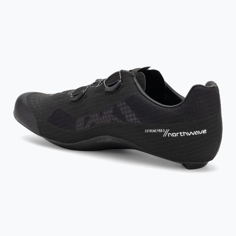 Northwave Extreme Pro 3 black/white men's road shoes 3