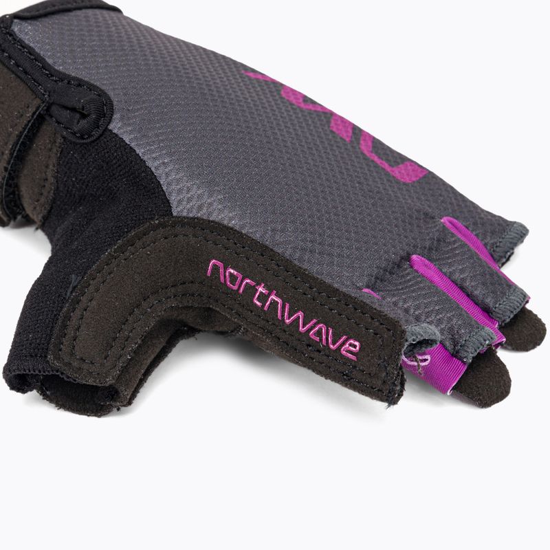 Women's cycling gloves Northwave Active grey-pink C89202326 4