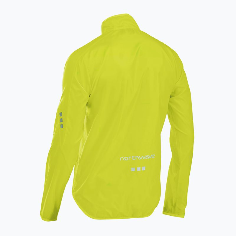 Men's Northwave bicycle jacket Vortex 2 yellow fluo 2