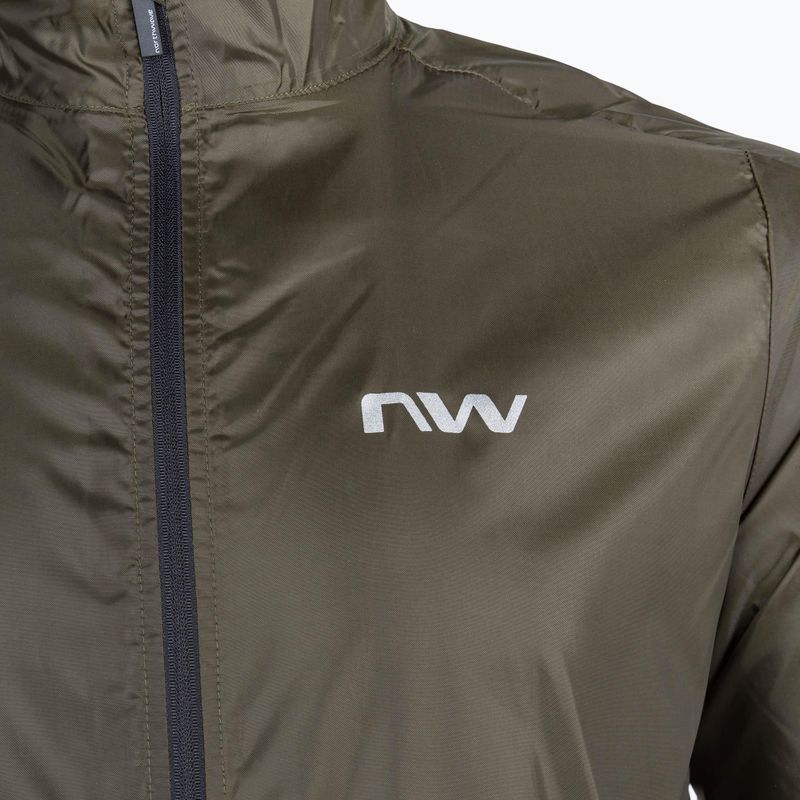 Northwave Vortex 2 forest green men's cycling jacket 3