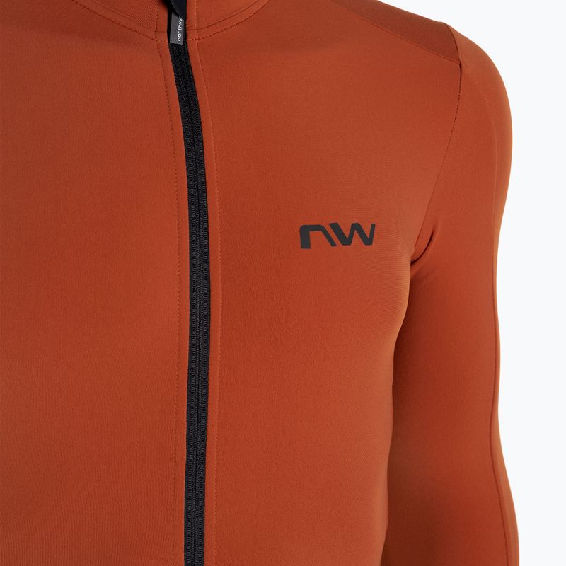 Northwave men's cycling sweatshirt Fahrenheit Jersey cinnamon 3