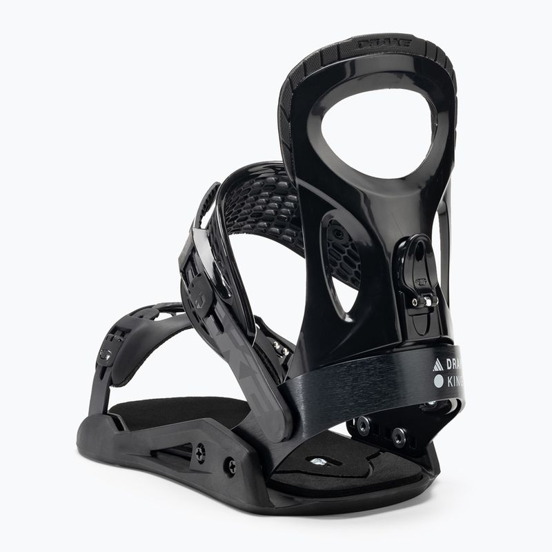 Men's Drake King black snowboard bindings 4