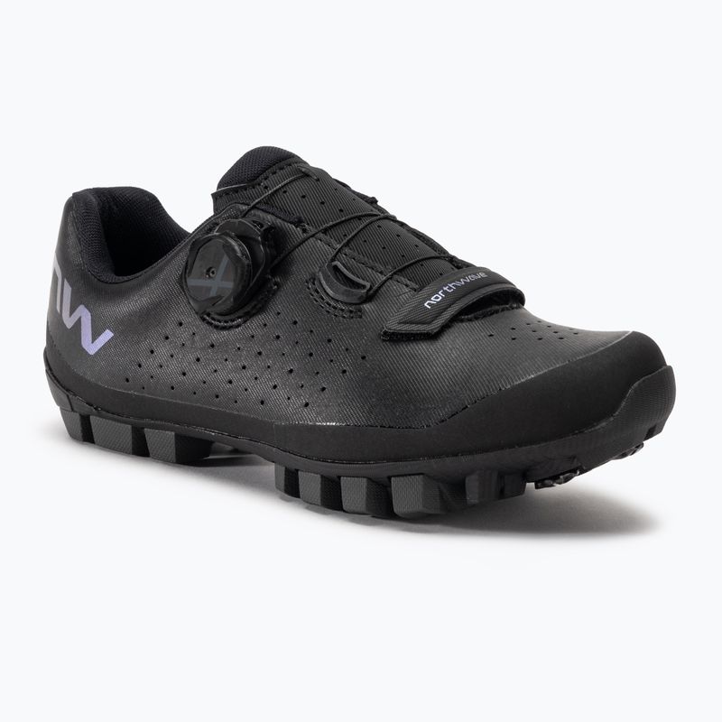 Women's MTB cycling shoes Northwave Hammer Plus black/iridescent
