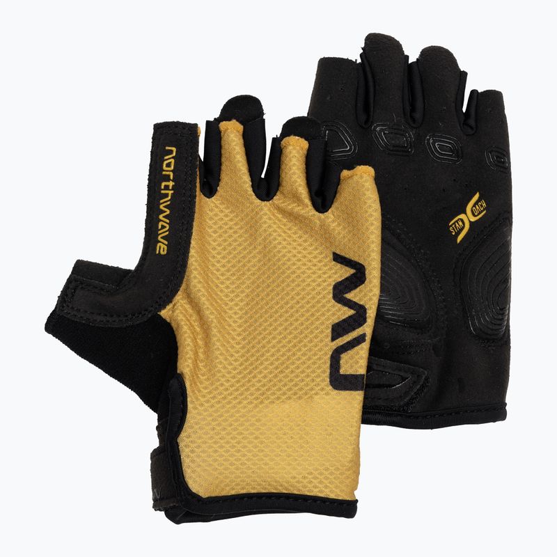 Men's Northwave Active Short Finger cycling gloves ochre