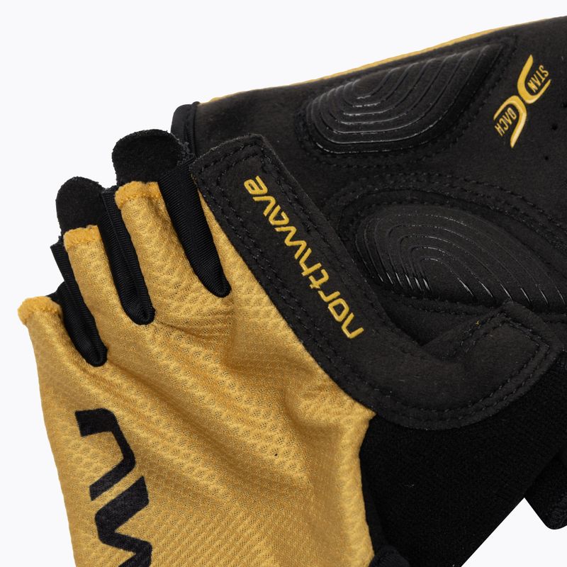 Men's Northwave Active Short Finger cycling gloves ochre 4