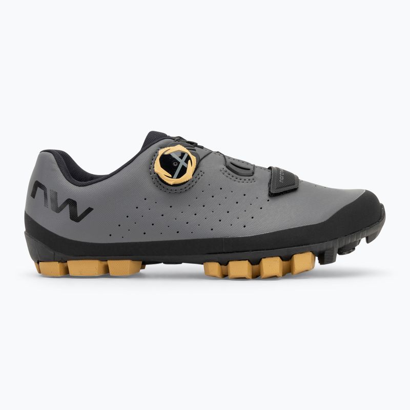 Men's MTB cycling shoes Northwave Hammer Plus dark grey/honey 2