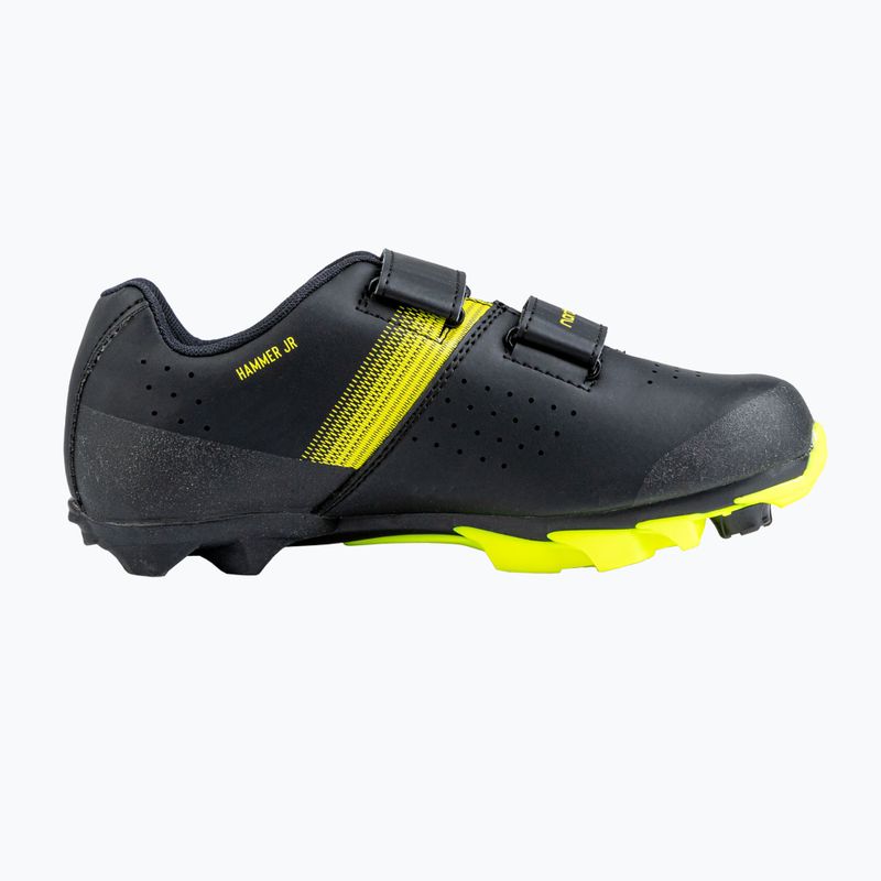 Children's cycling shoes MTB Northwave Hammer Junior black/yellow fluo 2