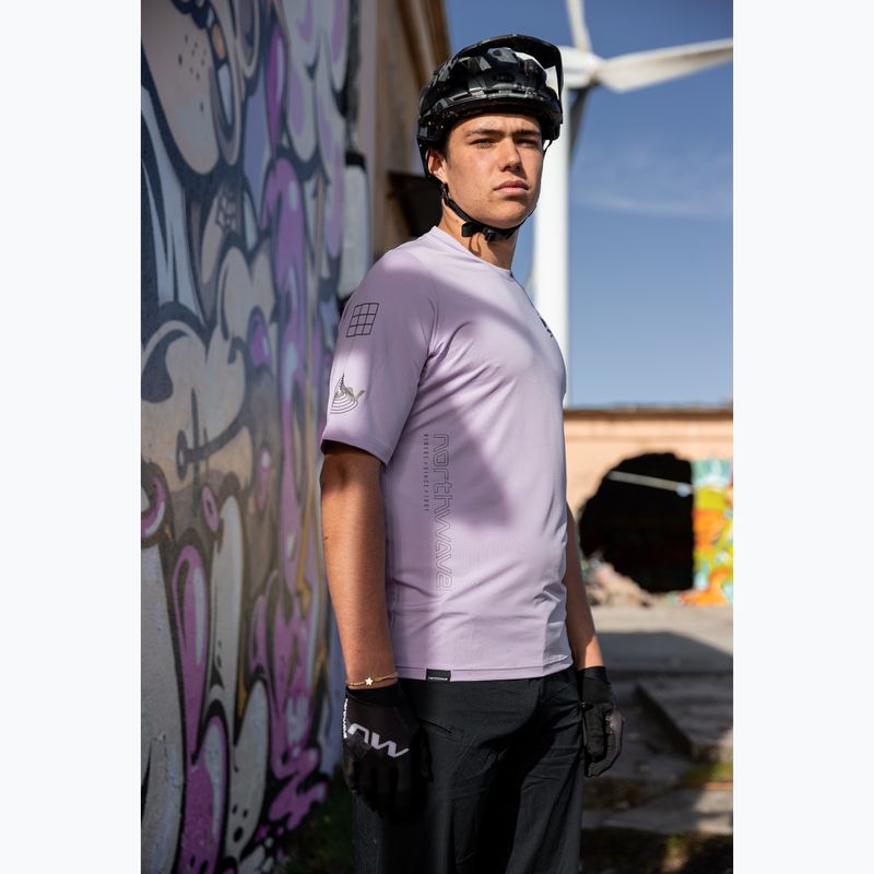 Northwave Bomb lilac men's cycling jersey 3