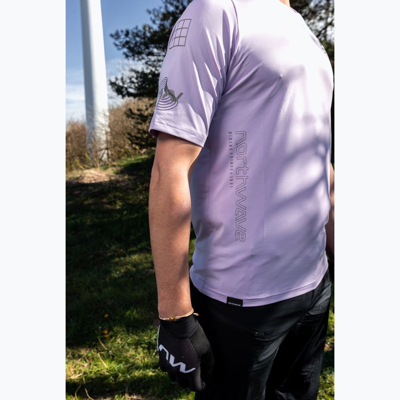 Northwave Bomb lilac men's cycling jersey 5