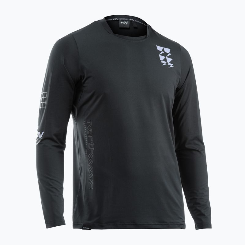 Men's Northwave Bomb cycling longsleeve black/light grey