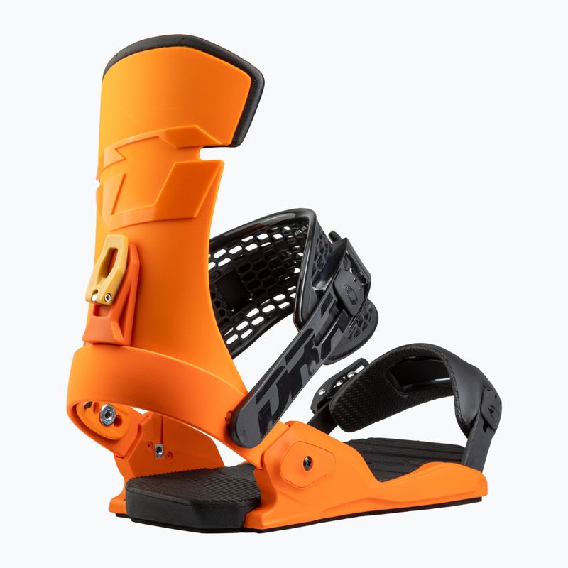 Men's Drake Fifty orange/black snowboard bindings 3